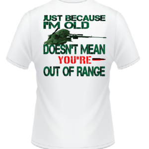 Out of Range Green White Shirt